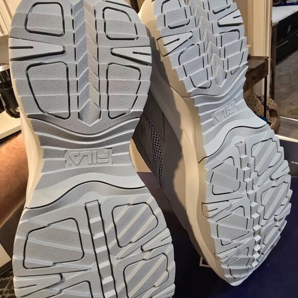 Fila Ranger Boot Mid-Top Suede Shoes Gray / Orange 1BM01277-082 Mens Size 10 NEW - Picture 8 of 9